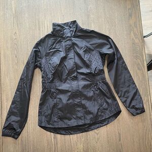 NWOT Fila Womens Black Rain Jacket - Size S